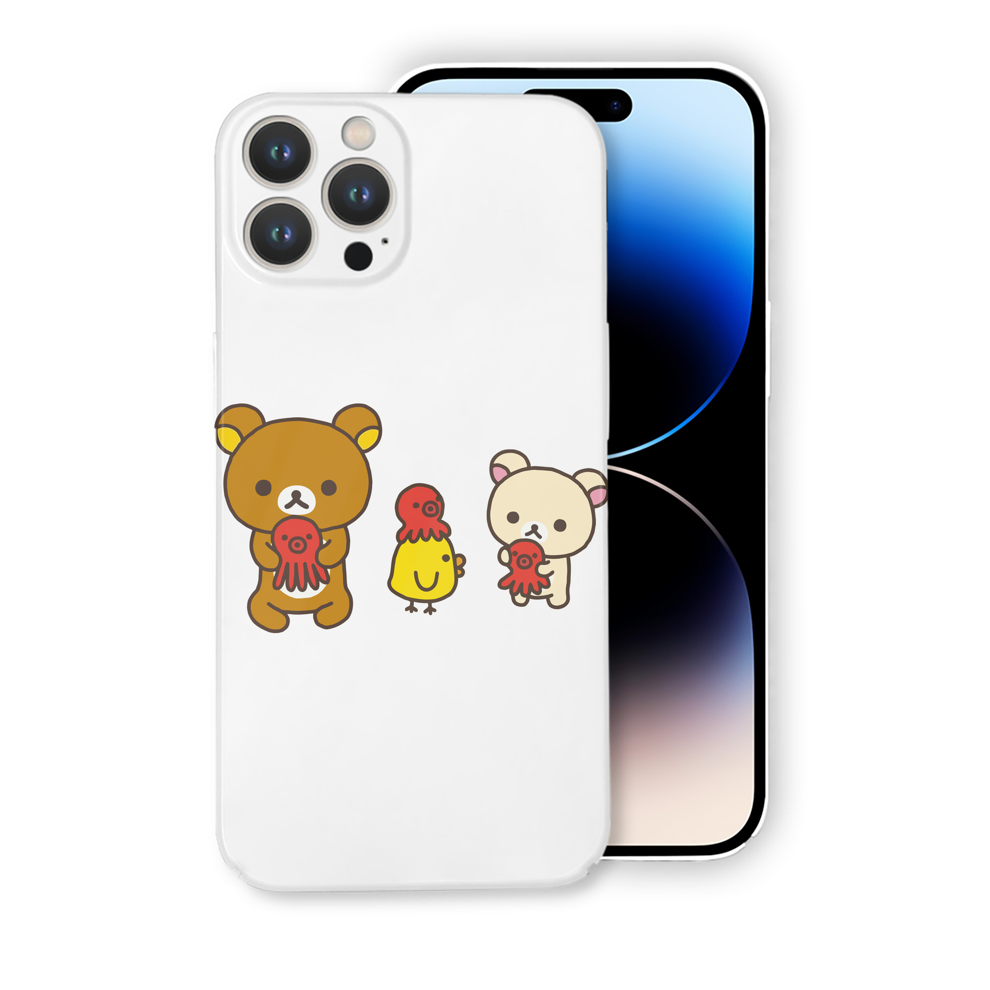 （画像用） リラックマ リラックマ キイロイトリ Rilakkuma Korilakkuma Kiiroitori 【iPhone 14シリーズ対応】ハードケース